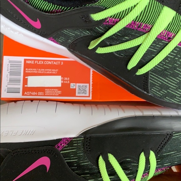 NIKE FLEX CONTACT 3 black/volt glow-hyper violet M - Picture 5 of 16